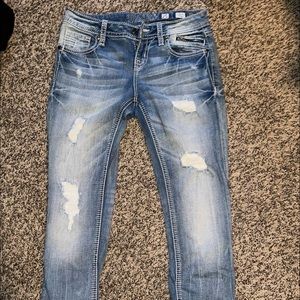 Size 25 signature straight Miss Me jeans.